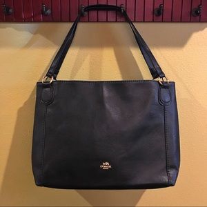 NWOT Beautiful Black Leather Coach Bag